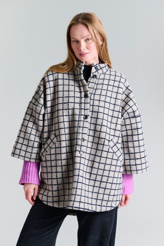 Woollen wire Anorak