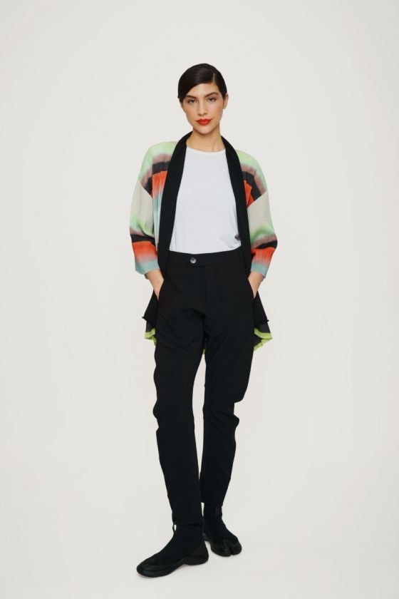 Liquorice stripe kimono jacka