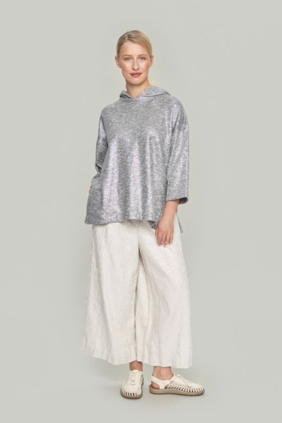 Silver sweat blouse