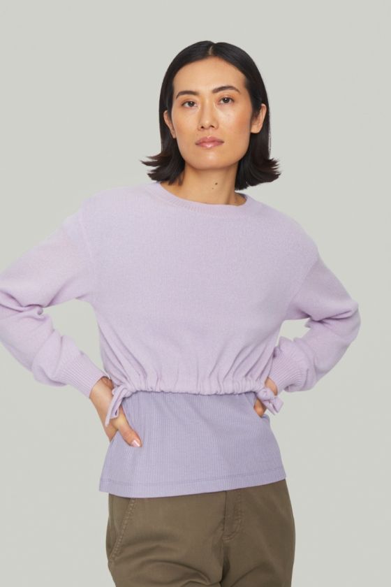 Cloud cashmere short blouse