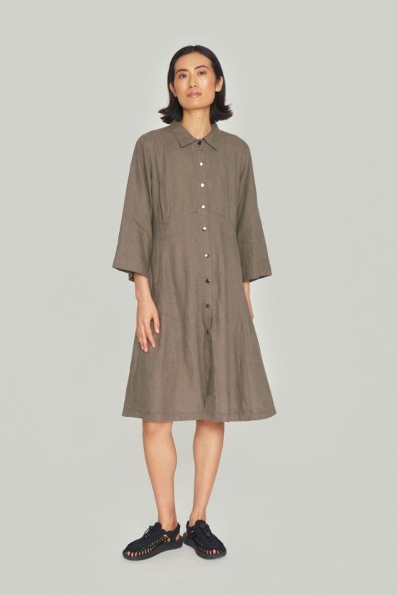 Lazy linen dress