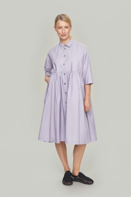 Paper poplin dress