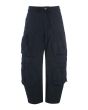 Fukkura poplin pants with tie-strings