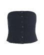 Fukkura poplin corsage top