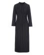 Pinstripe jersey long dress