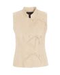 Airy linen sleeveless blouse