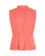 Airy linen sleeveless blouse