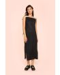 Airy linen narrow dress