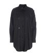 Airy linen sequins shirt