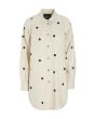 Airy linen sequins shirt