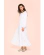 Vellum voile long dress