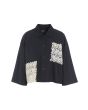 Paper poplin shirt jacket