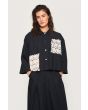 Paper poplin shirt jacket