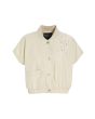 Paper poplin short sleeved shirt