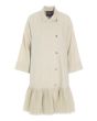 Lazy linen ruffle dress