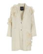 Lazy linen jacket with flowers