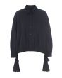 Core cotton shirt with drawstring