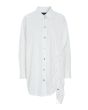 Core cotton shirt with front ruching
