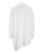 Core cotton shirt with front ruching