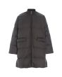 Feather down coat with zipper