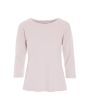 Naibu rib blouse with 3/4 sleeves