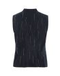 Airy linen vest med perler
