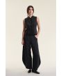 Airy linen vest med perler