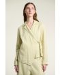 Lazy linen asymmetrisk jakke