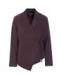 Lazy linen asymmetrisk jakke