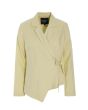 Lazy linen asymmetrisk jakke