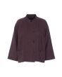 Lazy linen jakke med krave