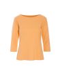 Naibu rib bluse med 3/4 ærme
