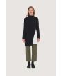 Gamine knit long blouse