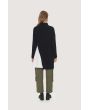 Gamine knit long blouse