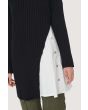 Gamine knit long blouse