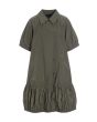 Fukkura poplin shirt dress