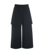Fukkura poplin culotte pants