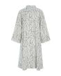 Craquelure coat dress