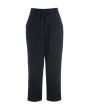 Embroidered leaf pants