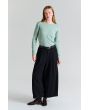 Naibu rib langærmet bluse
