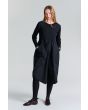 Fukkura poplin kjole med smock