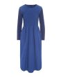 Fukkura poplin kjole med smock