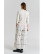 Naibu rib bluse med 3/4 ærme