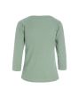 Naibu rib bluse med 3/4 ærme