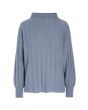 Cloud cashmere rib bluse