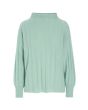 Cloud cashmere rib bluse