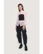 Fukkura poplin corsage top