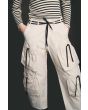 Fukkura poplin pants with tie-strings