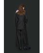 Pinstripe jersey wide pants