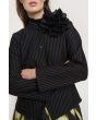Pinstripe jersey jacket
